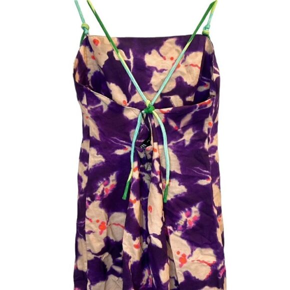 ZARA Floral Linen Blend Dress NWT - Picture 4 of 11